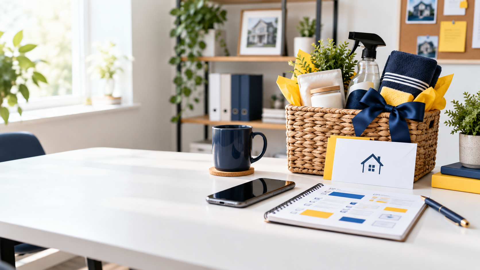 A practical giveaway prize-planning flat lay with local-service reward ideas